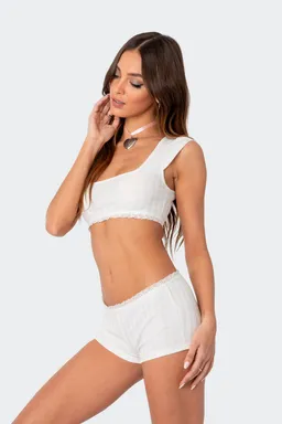 Crop top pointelle espalda abierta de Edikted en Tops para argentina