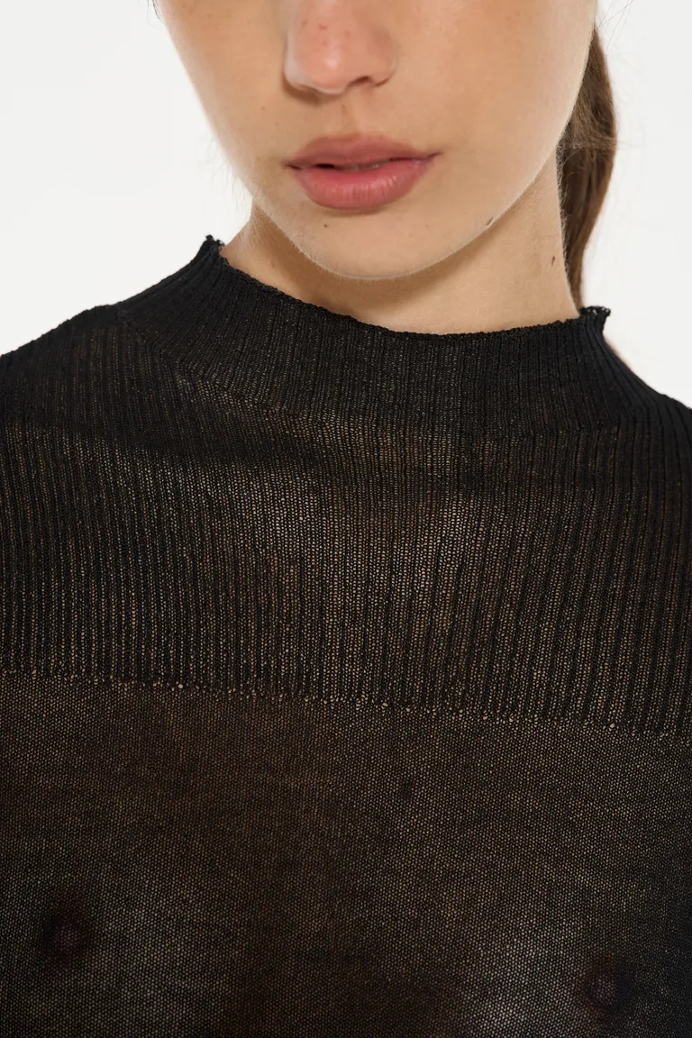 Elegante top tejido transparente de viscosa corte al cuerpo de Ay Not Dead en Tops para argentina