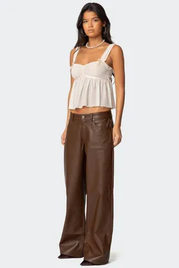 Pantalones cuero sintético tatiana de Edikted en Pantalones para argentina