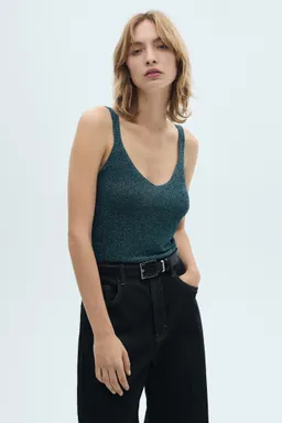 Top punto lúrex de Mango en Tops para argentina