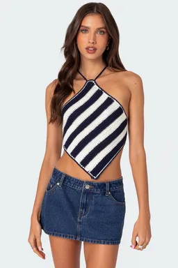 Top triángulo crochet espalda descubierta de Edikted en Tops para argentina