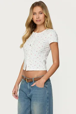 Top odella floral con botones de Edikted en Tops para argentina