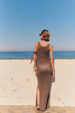 Vestido largo crochet de Mango en Vestidos para argentina