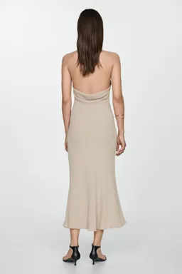 Vestido halter escote drapeado de Mango en Vestidos para argentina
