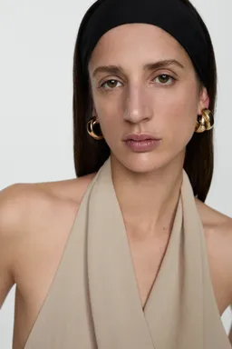 Vestido halter escote drapeado de Mango en Vestidos para argentina