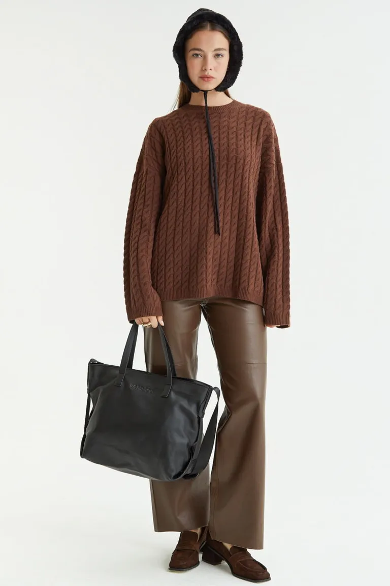 Cartera tipo shopper con manijas de mano y correa larga ajustable para colgar de Las Pepas en Bolsos y Carteras para argentina