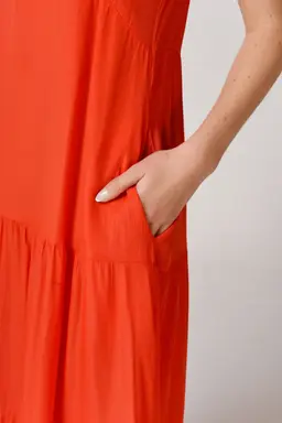 Vestido seda con volados hombros de Heine en Vestidos para argentina