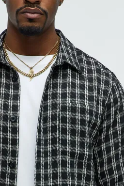 Camisa manga larga escocesa negro de Fashion Nova en Camisas para argentina