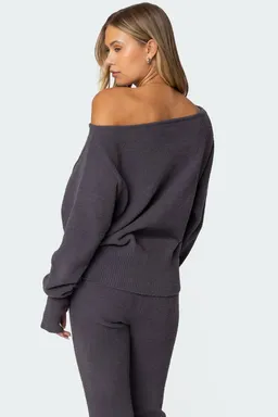 Sweater asimétrico oversized felpa de Edikted en Buzos y Sweaters para argentina