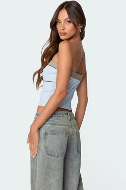 Top tubo ciara textura rib de Edikted en Tops para argentina