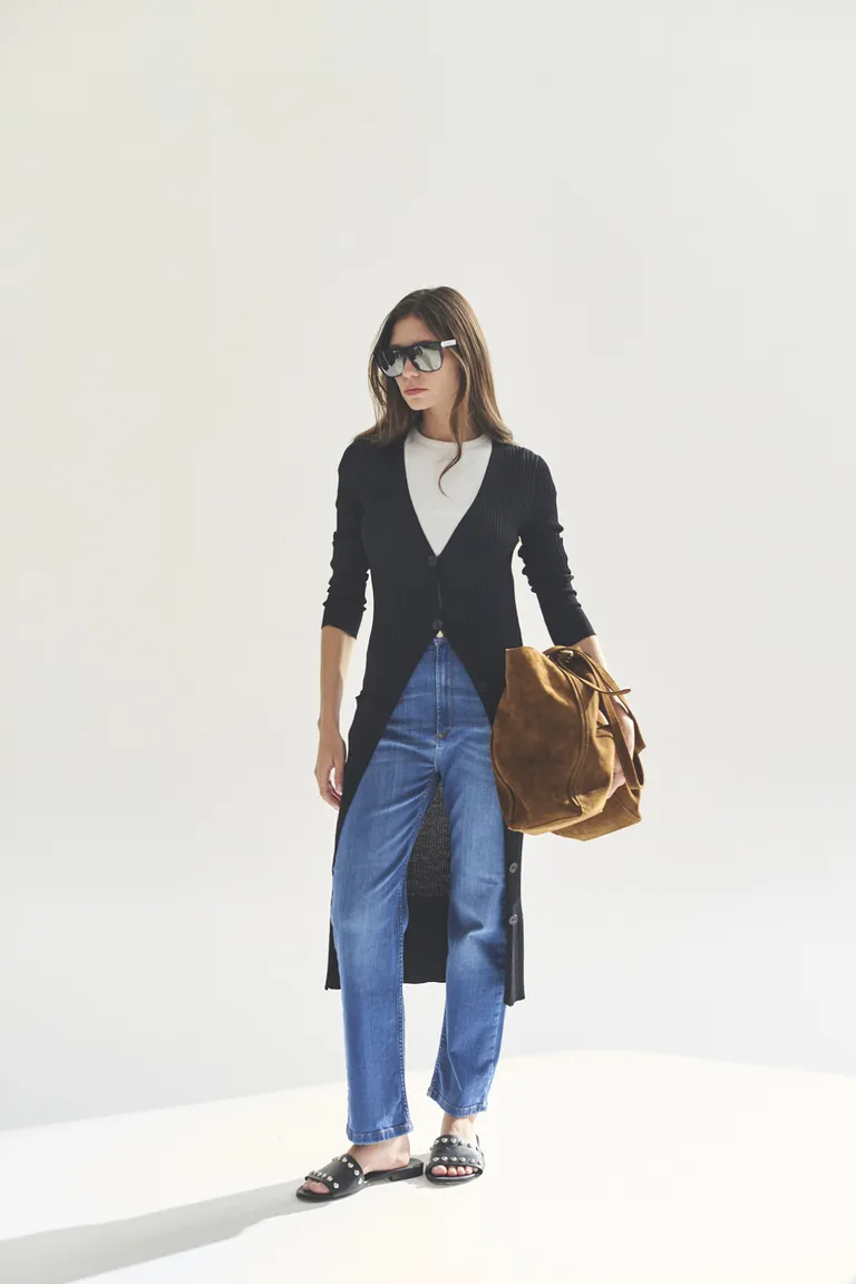 Chaqueta de punto elegante y de estilo minimalista para mujer de Akiabara en Chaquetas para argentina