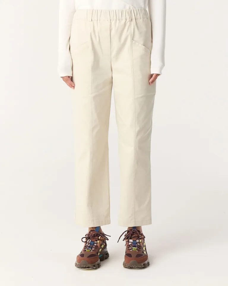 Pantalón recto de tiro alto con cintura elástica y bolsillos laterales de estilo relajado de Furzai en Pantalones para argentina