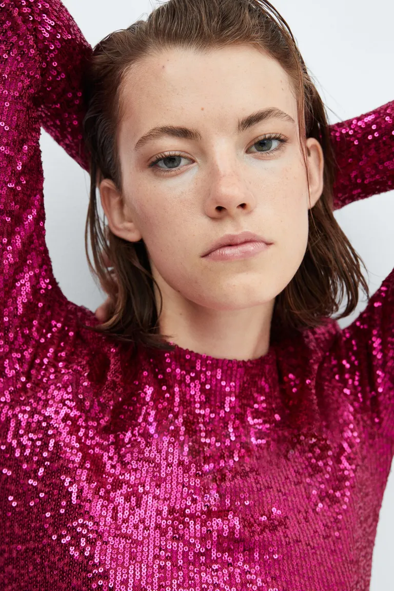 Vestido corto lentejuelas entallado de Mango en Vestidos para argentina