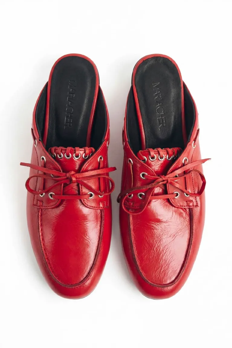 Mocasines destalonados de mujer con cordones frontales y diseño de punta redondeada de Maria Cher en Mocasines para argentina