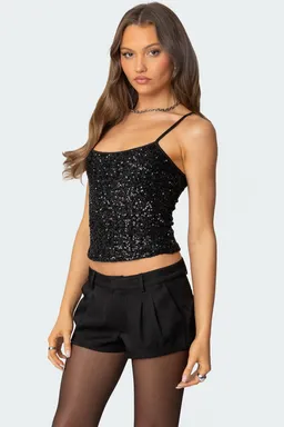Tank top lentejuelas celene de Edikted en Tops para argentina
