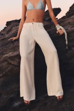 Pantalón recto algodón de Mango en Pantalones para argentina