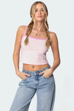 Musculosa contraste francesca de Edikted en Tops para argentina