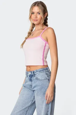 Musculosa contraste francesca de Edikted en Tops para argentina