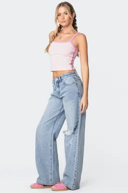 Musculosa contraste francesca de Edikted en Tops para argentina