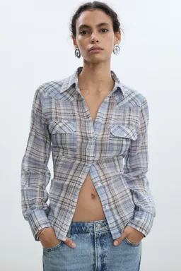 Camisa cuadros algodón de Mango en Camisas para argentina