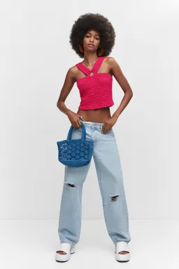 Top textura detalle aro de Mango en Tops para argentina