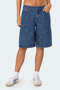 Bermudas jacqui tiro bajo denim de Edikted en Shorts para argentina