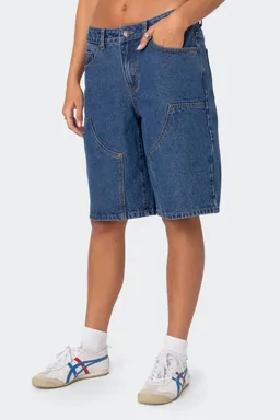 Bermudas jacqui tiro bajo denim de Edikted en Shorts para argentina