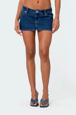 Micro falda denim tiro bajo de Edikted en Shorts para argentina