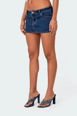 Micro falda denim tiro bajo de Edikted en Shorts para argentina