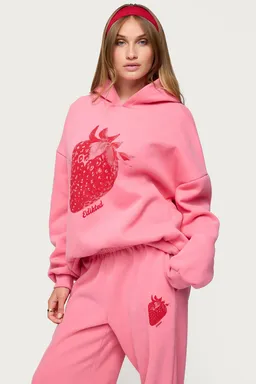Buzo con capucha strawberry babe de Edikted en Buzos y Sweaters para argentina