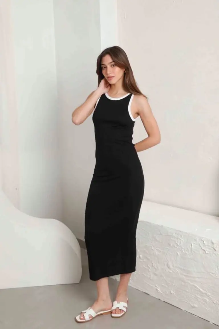 Vestido largo con tajo de Hesed en Vestidos para argentina