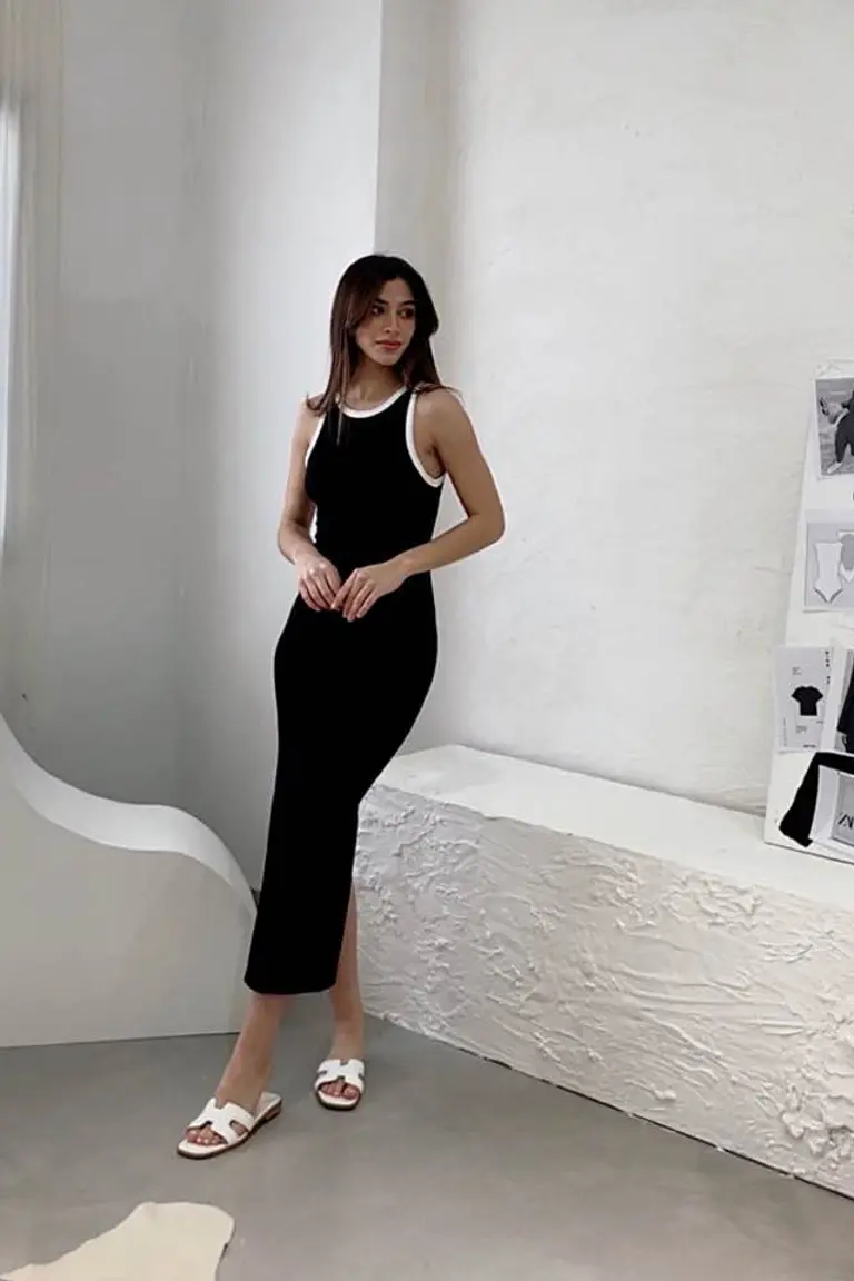 Vestido largo con tajo de Hesed en Vestidos para argentina