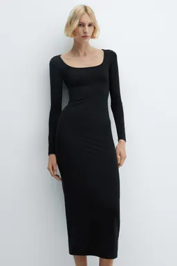 Vestido midi escotado de Mango en Vestidos para argentina