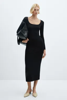 Vestido midi escotado de Mango en Vestidos para argentina