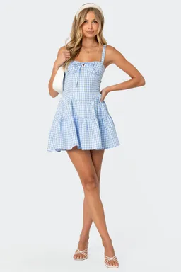 Mini vestido cuadros tazas de Edikted en Vestidos para argentina