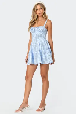 Mini vestido cuadros tazas de Edikted en Vestidos para argentina