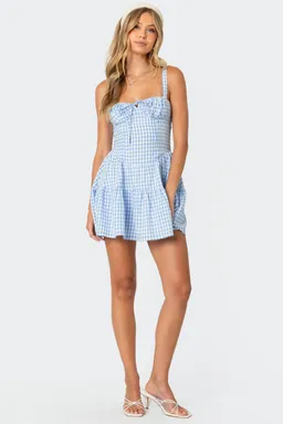 Mini vestido cuadros tazas de Edikted en Vestidos para argentina