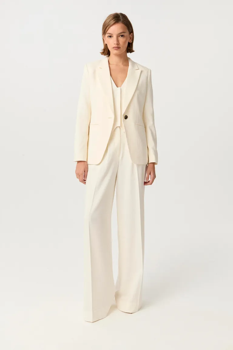 Pantalón de Viscosa de Tiro Alto y Pierna Ancha de Markova en Pantalones para argentina