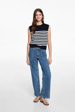 Jeans culotte con bolsillos de Mango Teen en Pantalones para argentina