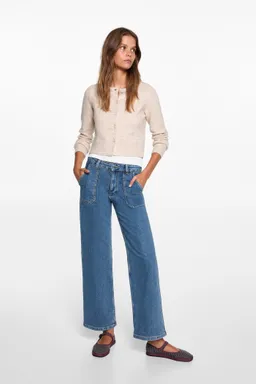 Jeans culotte con bolsillos de Mango Teen en Pantalones para argentina