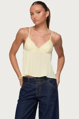 Top babydoll encaje plisado de Edikted en Tops para argentina
