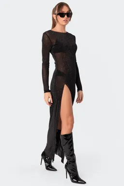 Maxivestido glitter de Edikted en Vestidos para argentina