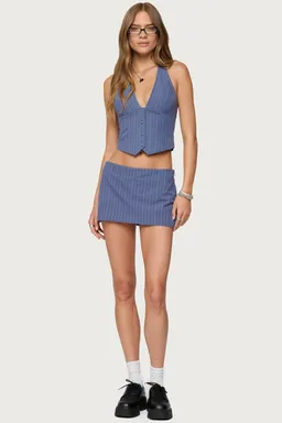 Mini falda pantalón frankey rayada de Edikted en Shorts para argentina