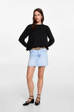 Blusa con detalles fruncidos de Mango Teen en Blusas para argentina