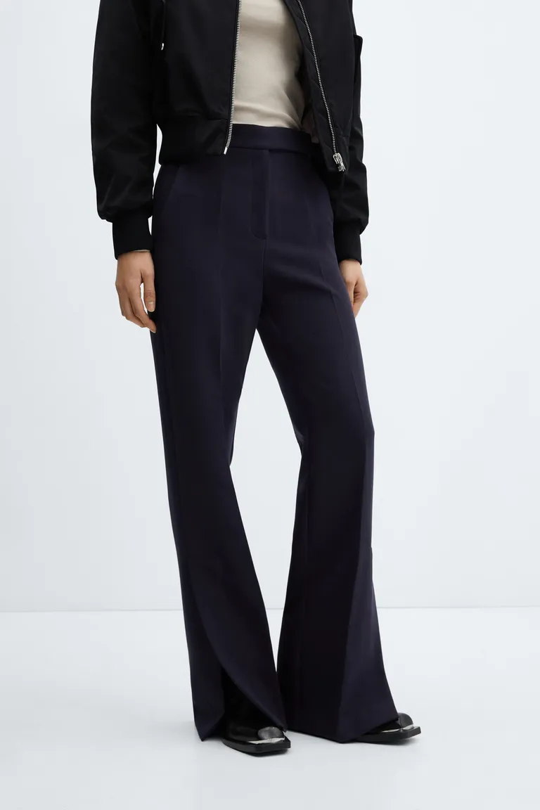Pantalón recto con aberturas de Mango en Pantalones para argentina