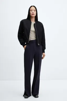 Pantalón recto con aberturas de Mango en Pantalones para argentina