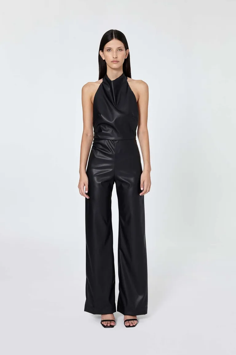 Mono sin mangas con escote alto y pierna ancha para un look elegante y refinado de Naíma en Monos para argentina