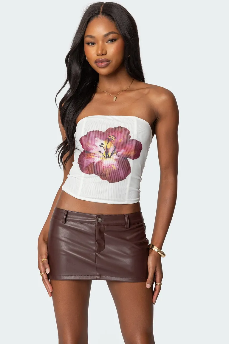 Corset malla flores de Edikted en Tops para argentina