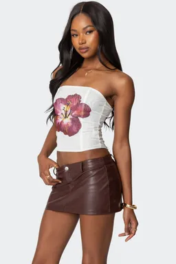 Corset malla flores de Edikted en Tops para argentina