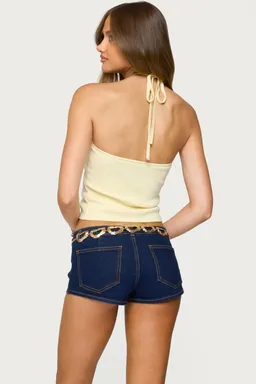 Top halter tejido hollis de Edikted en Tops para argentina